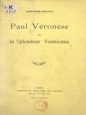 cover image of Paul Véronèse et la splendeur vénitienne